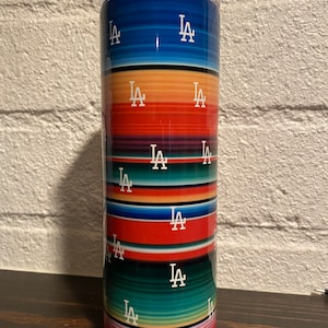 Custom- Personalized- 20 oz. tumbler- Serape LA