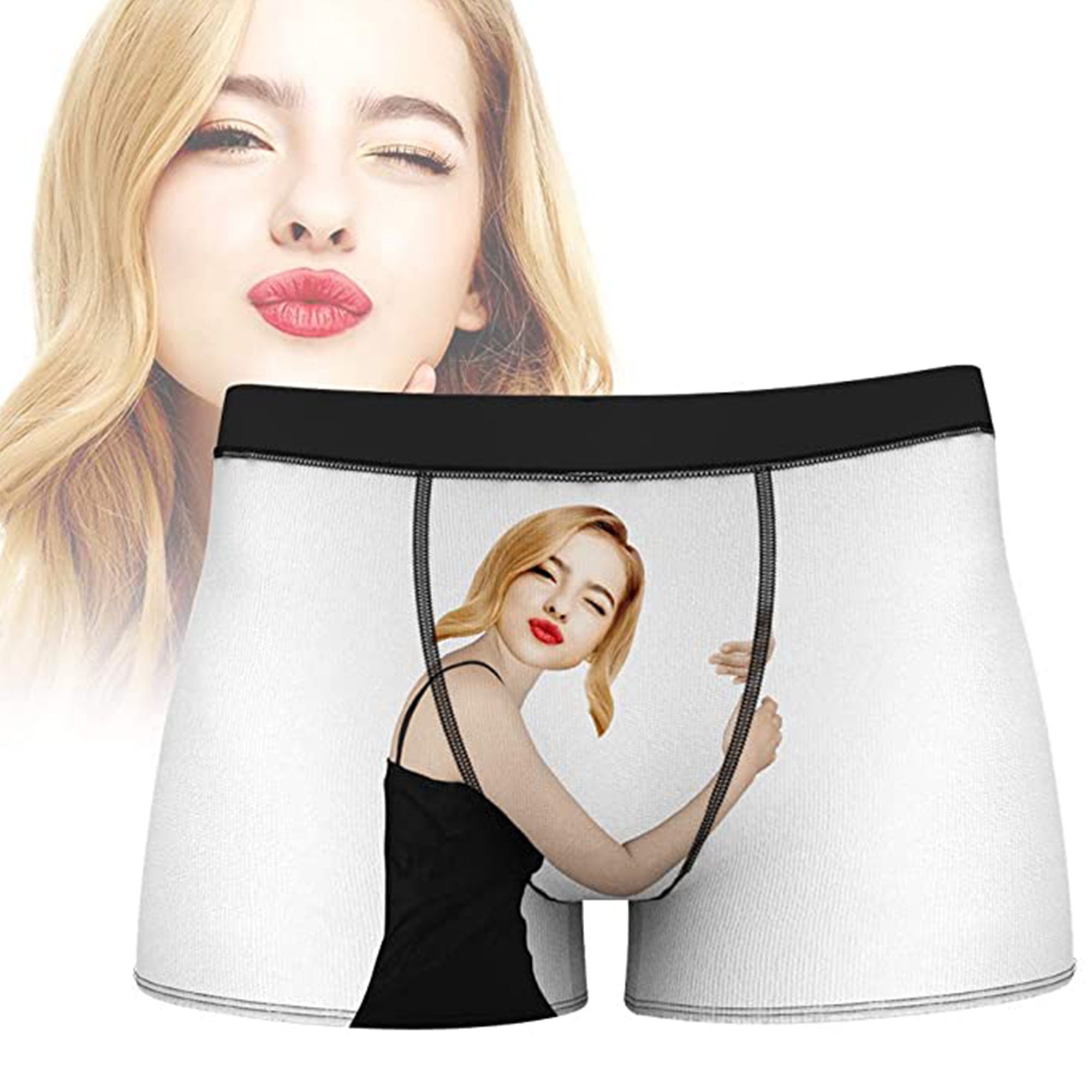 Funny Face Custom Photo Boxer Underwear for Him Boyfriend Husband Men  Novelty 3D Printed Personalized Shorts Underpants Briefs -  Canada