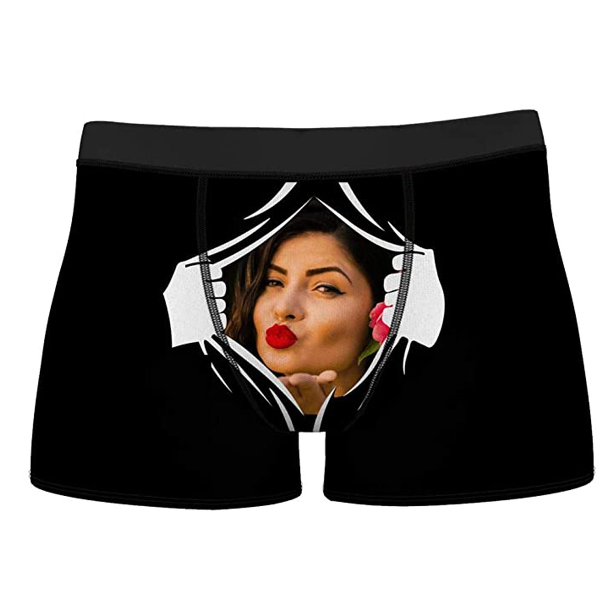 Custom Photo Boxer, Funny Face Boxer Underwear for Boyfriend Husband Men Novelty 3D Printed