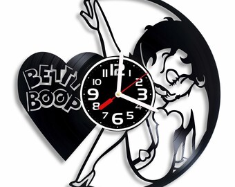 Borderless Betty Boop Frameless Wall Clock W92 Nice for Decor Or Gifts Borderless Betty Boop Frameless Wall Clock W92 Nice for Decor Or Gifts