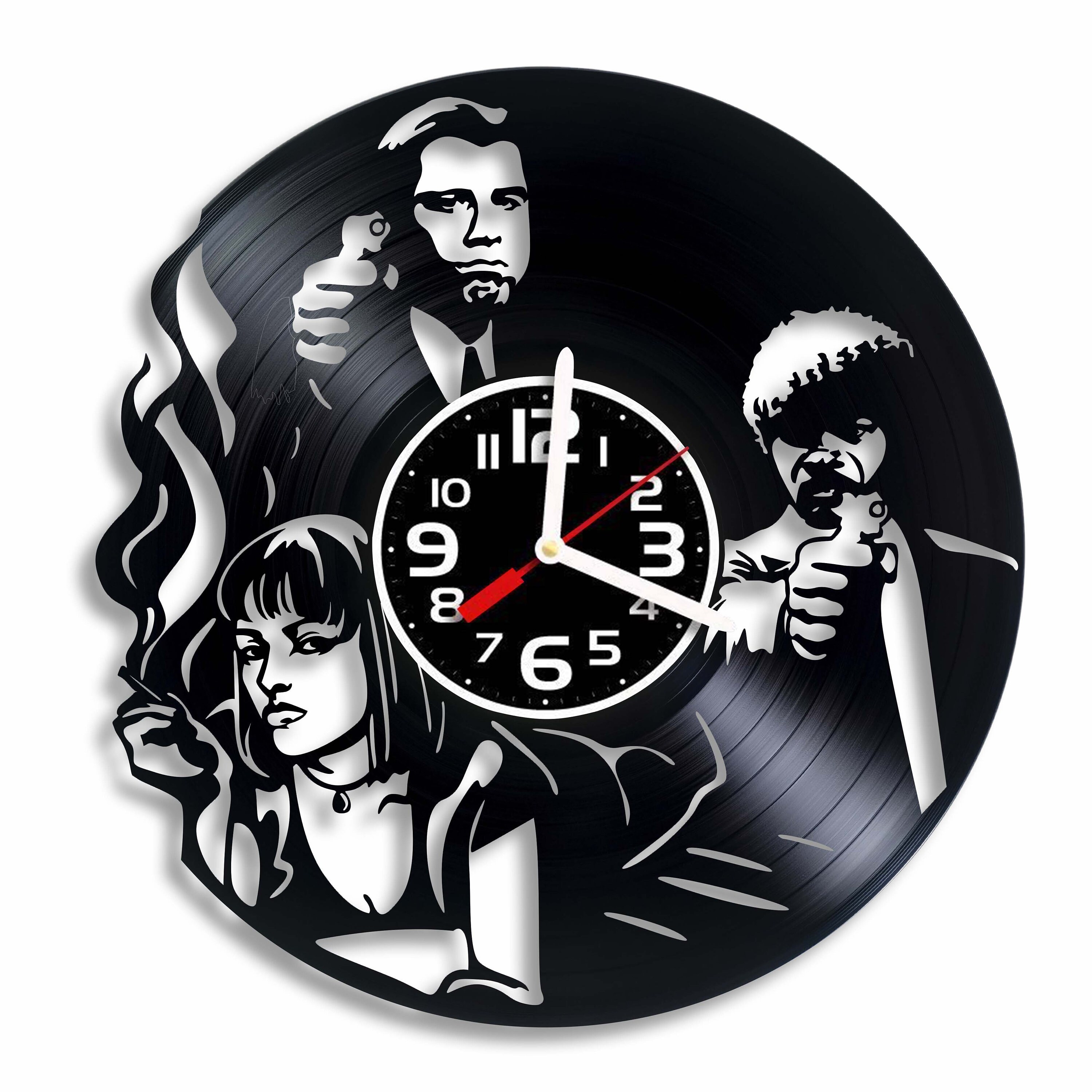 Pulp Fiction vinyl wall clock Pulp Fiction gift for any Etsy