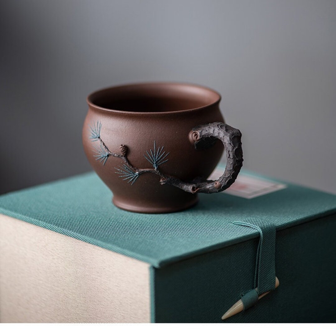 Highend Yixing Zisha Tea Cup One Factory Fighting Purple Clay Chinese Evergreen Cup Handmade