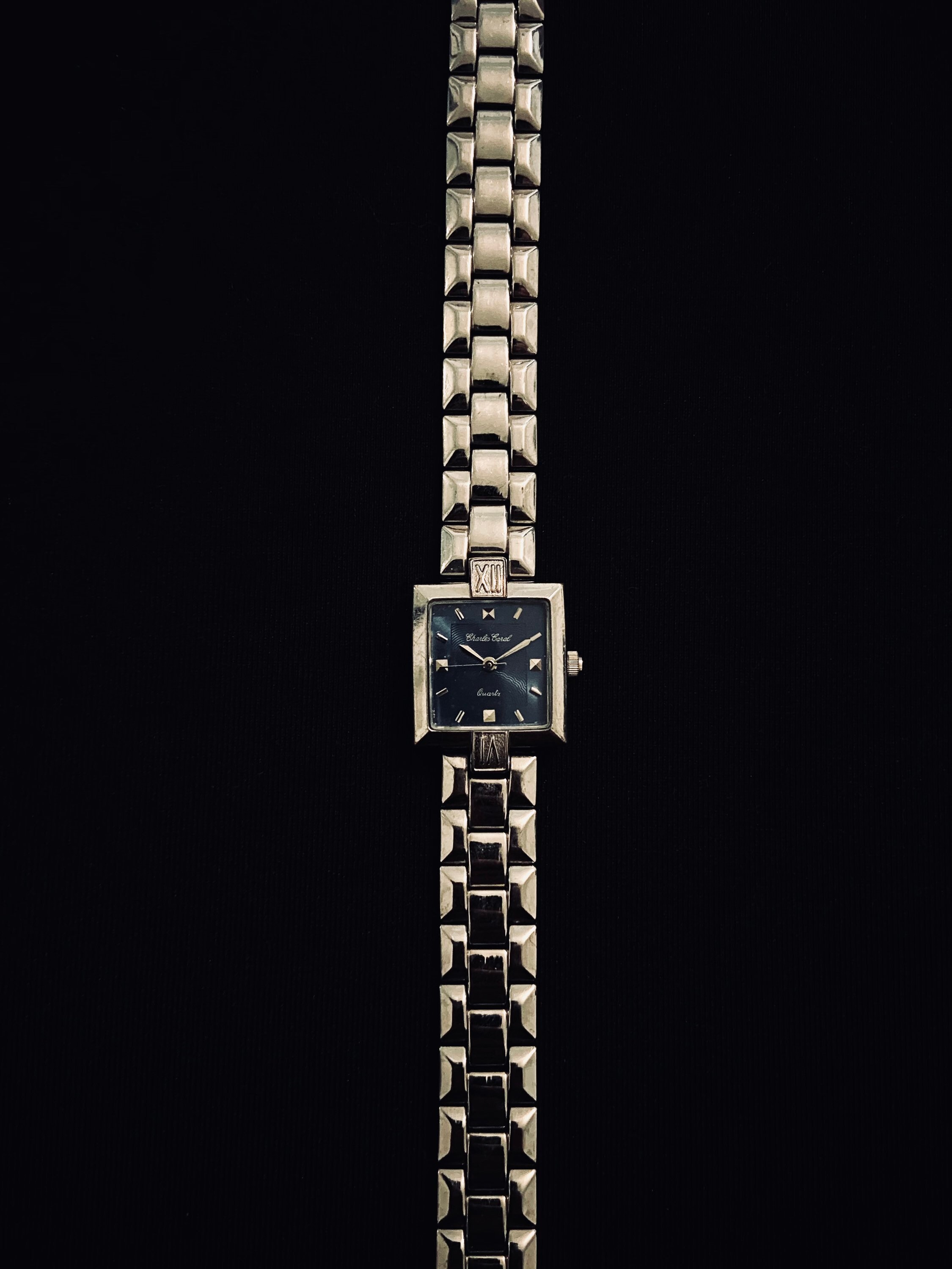 Orologio da donna Charles Caral 1980 argento e blu | Etsy Italia