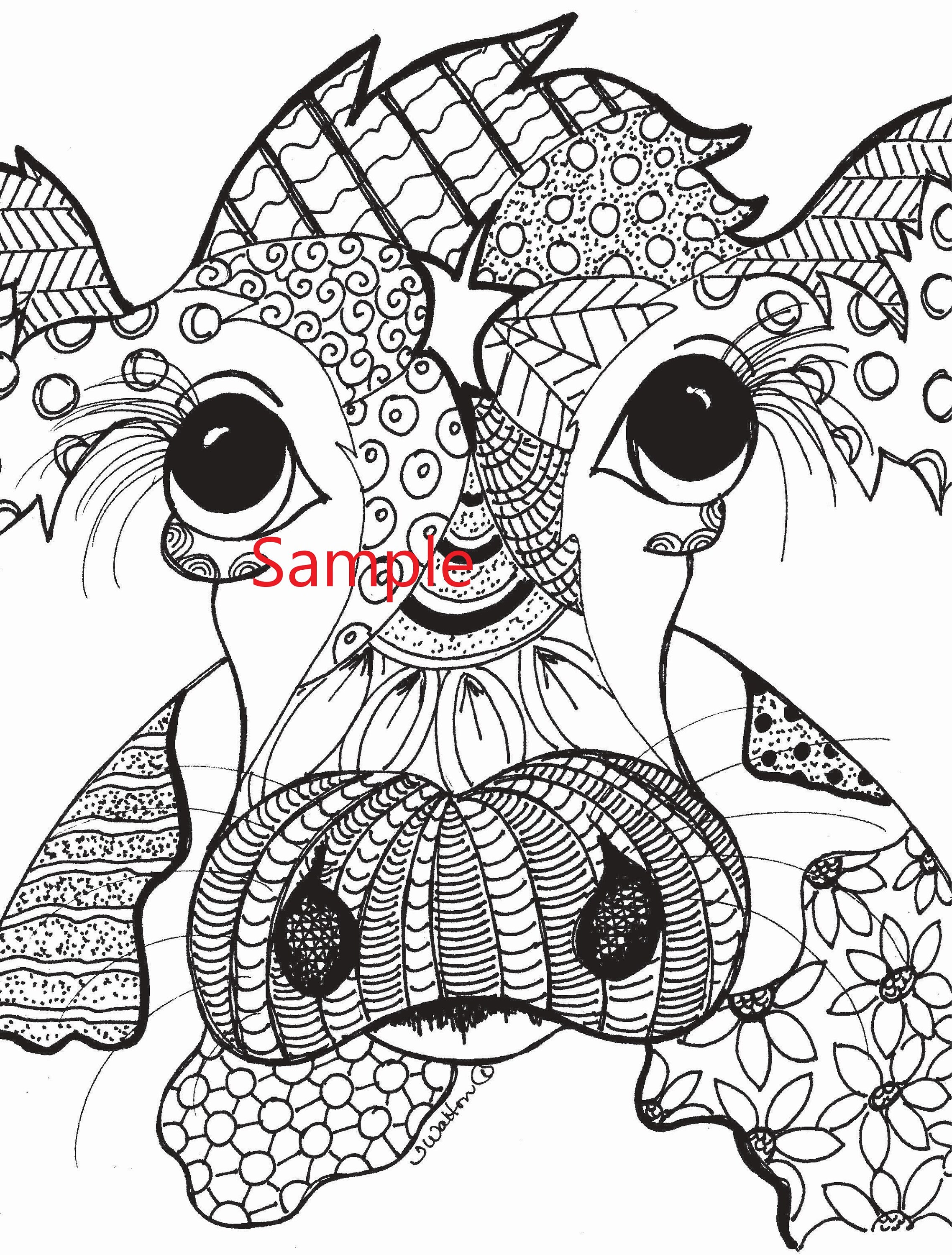 Downloadable Cow Coloring Page | Etsy