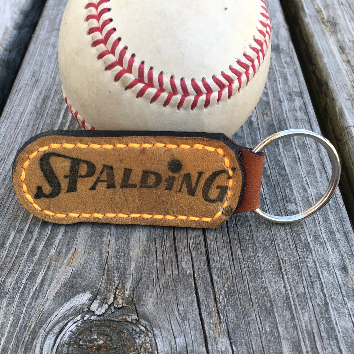 Baseball Glove Keychain Etsy