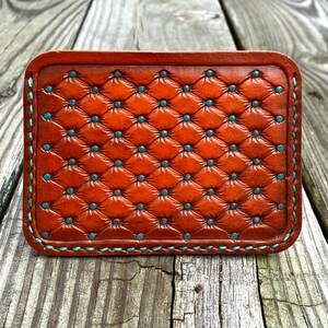 Cartera minimalista de piel