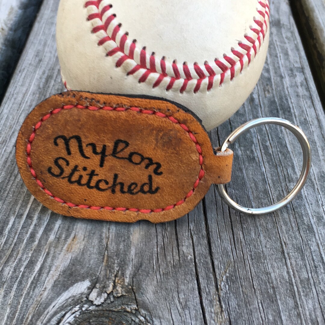 Baseball Glove Keychain Etsy