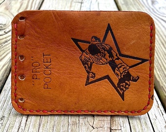 Cartera minimalista con forma de guante de béisbol