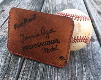 Tommy Agee Baseballhandschuh minimalistische Brieftasche