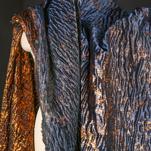Starry Night Navy Golden Jacquard Brocaded Fabric,3D Irregular Fabrics,Dust Coat Fabric,Curtain,Upholstery,Dress Fabric,Prom Dress,Costume