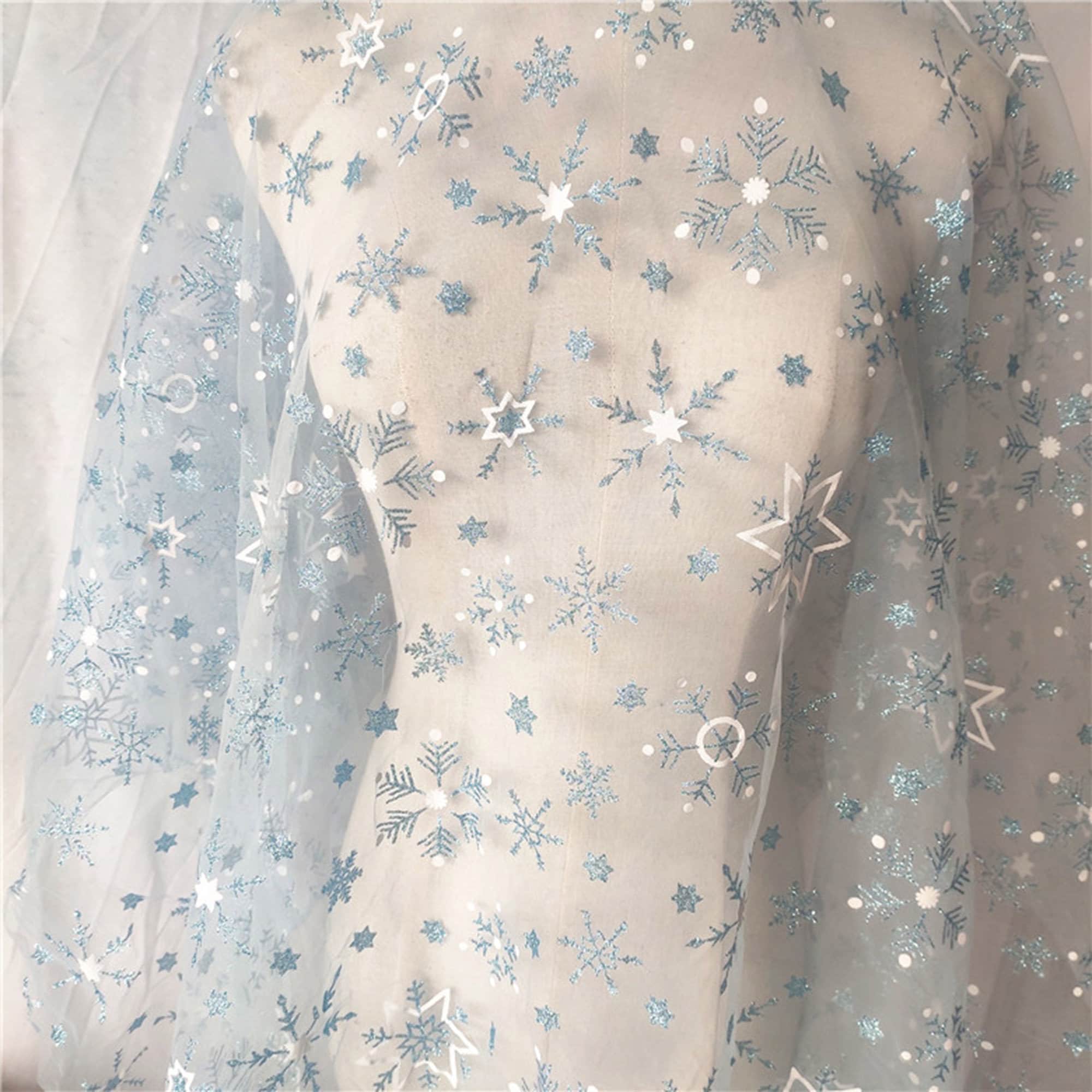 Blue Snowflake Dress Woman - Etsy