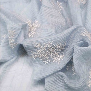 Floral Embroidered Cotton Fabric,Tulle Fabric,Designer Fabric,Floral Fabric,Embroidered Fabric,Dress Fabric,Cotton Fabric,Home Decor,Sewing