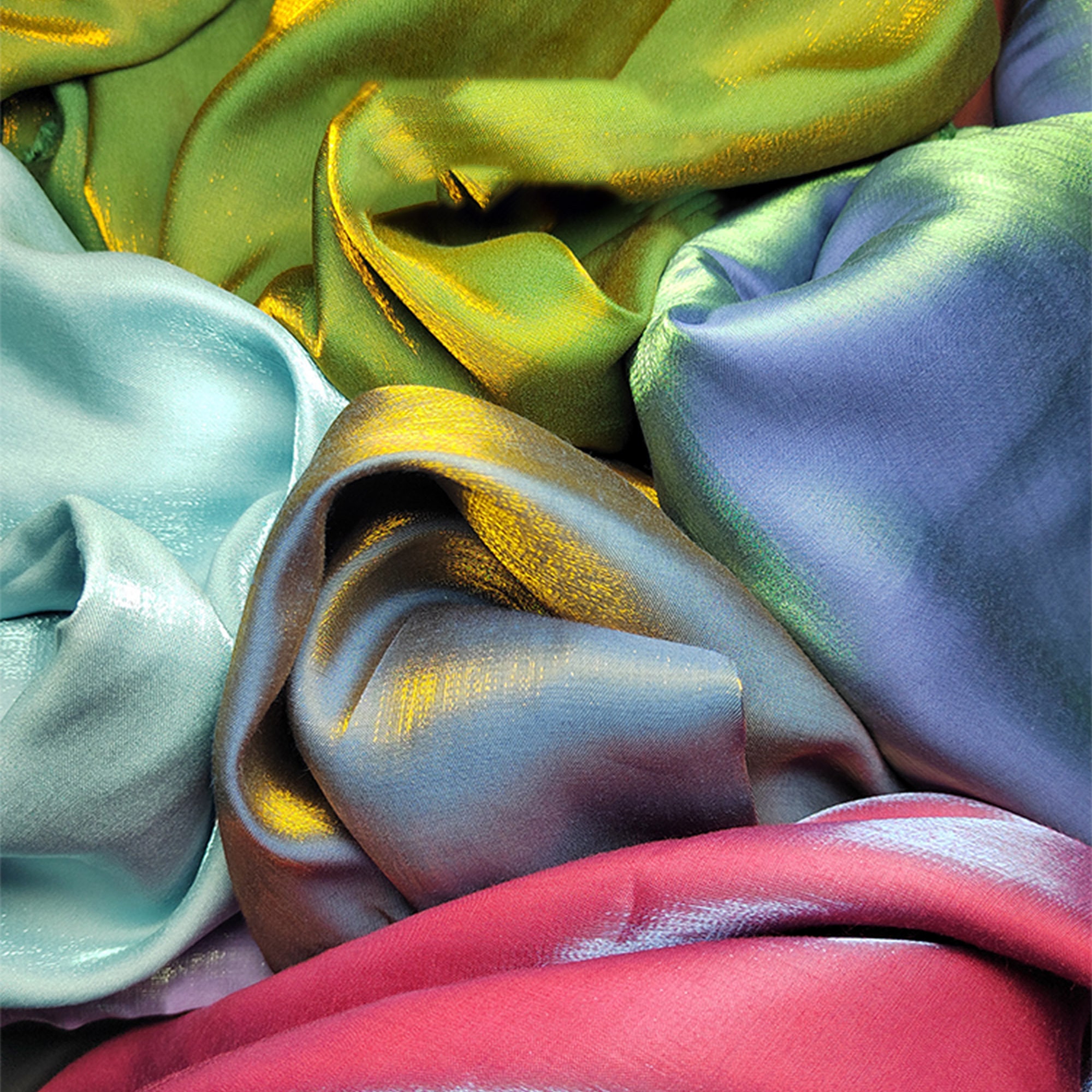 28 Colors Shiny Glazed Mercerized Cotton Gradient Bright