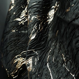 Chinese Traditional 3D Embossed Silk Rayon Jacquard Brocade Fabric,Retro Designer Fabric For Dresses, Skirts, Upholstery, Sewing Fabric