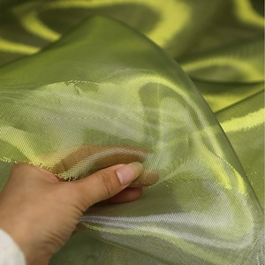 Tessuto in garza metallica bicolore iridescente a 9 colori, tulle lucido liquido, organza magica riflettente, matrimonio, eventi, texture, decorazioni per feste, artigianato