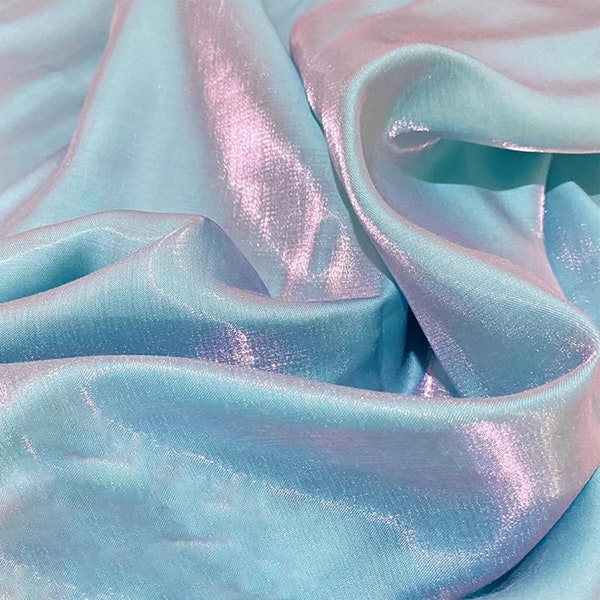 28 Colors Iridescent Glossy Satin Fabric ,Cotton Silk Fabric,Soft and Smooth Well Drap Fabric, Summer Dress,T-Shirt Fabric,Wedding Dress