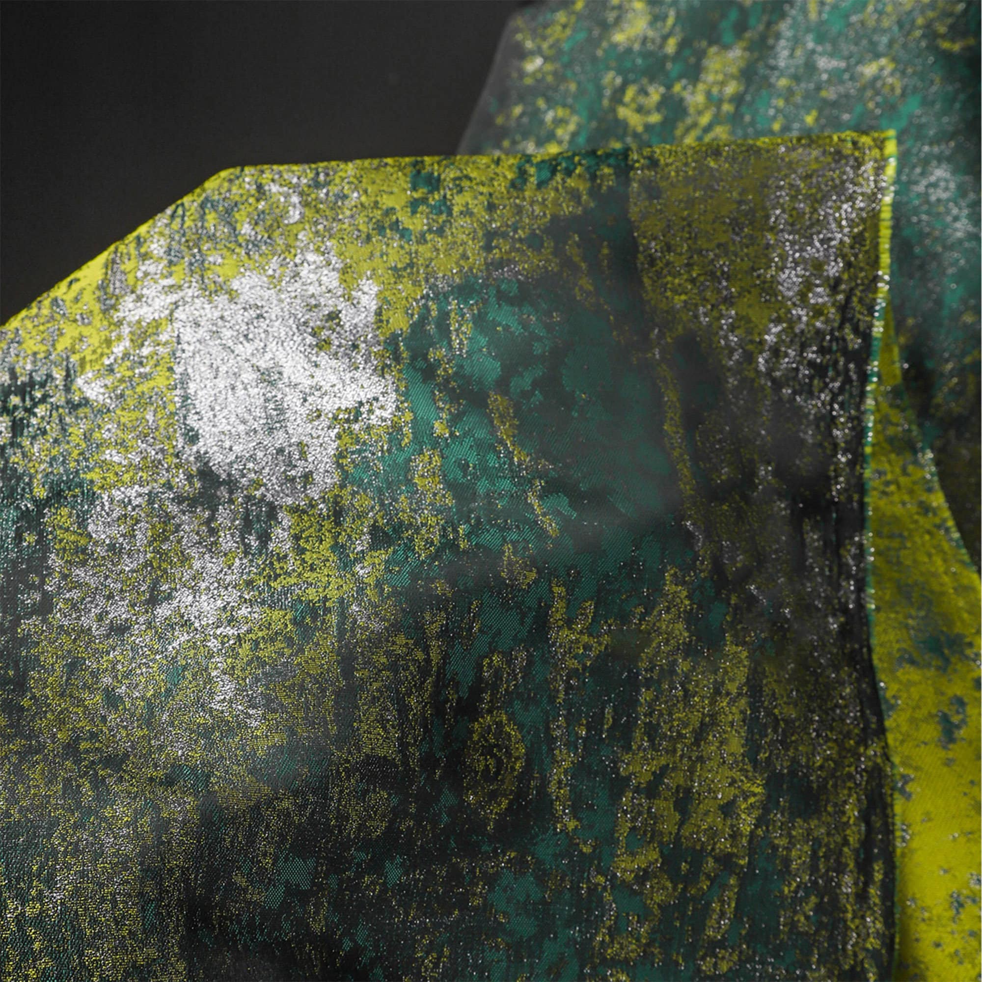 5 Colors Jacquard Satin Fabric,Green Brocade Fabric For Gown,Dress,Haute Couture,Curtain,Wedding Dress,Theart,Upholstery,Cosplay Costume
