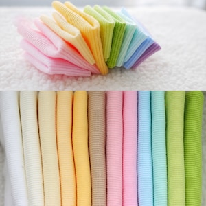 Elastic Rib Knit Cuffs Waistband Collar Necklines Fabric Sweatshirt Fabric Fleece Jersey,School & Fashion Hoodie Fabric Doll Clothing Fabric
