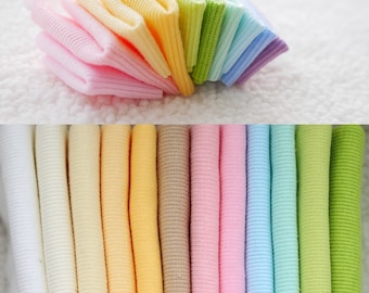 Elastic Rib Knit Cuffs Waistband Collar Necklines Fabric Sweatshirt Fabric Fleece Jersey,School & Fashion Hoodie Fabric Doll Clothing Fabric