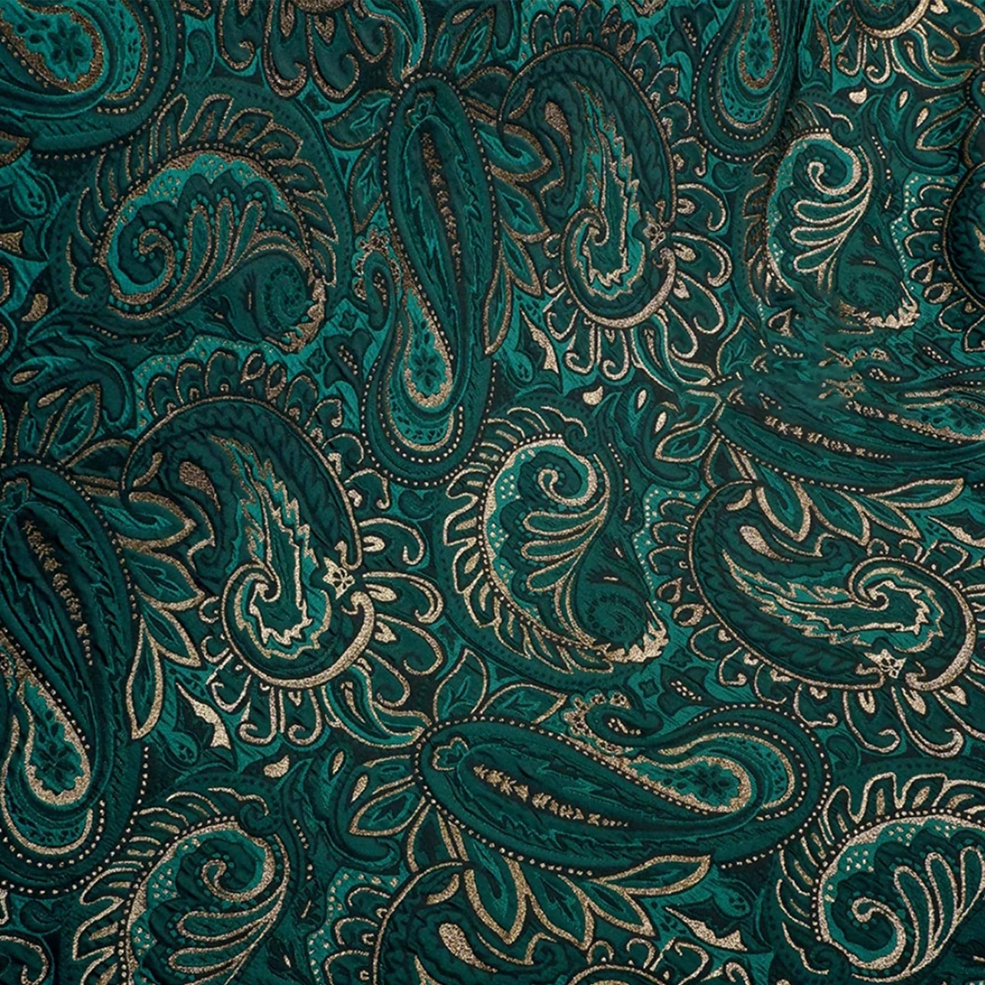 Green Medieval Jacquard Brocaded Fabric,3D Irregular Fabric,Renaissance Costume Fabric,Curtain,Upholstery,Dress Fabric,Prom Dress,Haute Gown