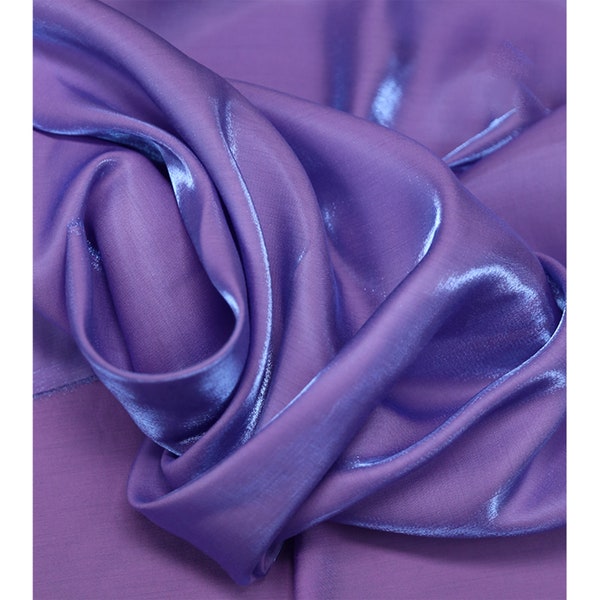 Iridescent Glossy Satin Fabric ,Cotton Silk Fabric,Soft and Smooth Well Drap Fabric, Summer Dress T-Shirt Fabric,Sewing Craft