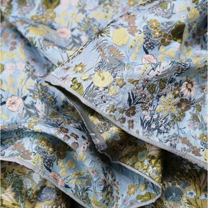 Flora Bloom Emboss Jacquard Fabric, 3D Exquisite Brocade,Damask Fabric For Upholstery, Dress DIY fabric 59 inches width