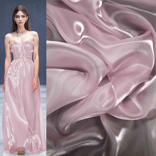 13 colori Liquido Tessuto di organza lucido Colore solido Organza più dura Tessuto di pizzo di tulle per abito da ragazza Abito da tutu Abito da sposa Velo da sposa