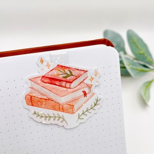 Cute Stack of Books – Magnetic Bookmark | Bookish Trendy Bookmark | Book Lover Gift