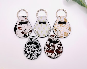 Cowhide Quarter Holder Keychain | Aldi Cart Quarter Keeper, AirTag Option
