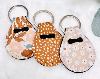 Floral Quarter Holder Keychain | Aldi Cart Quarter Keeper, AirTag Option