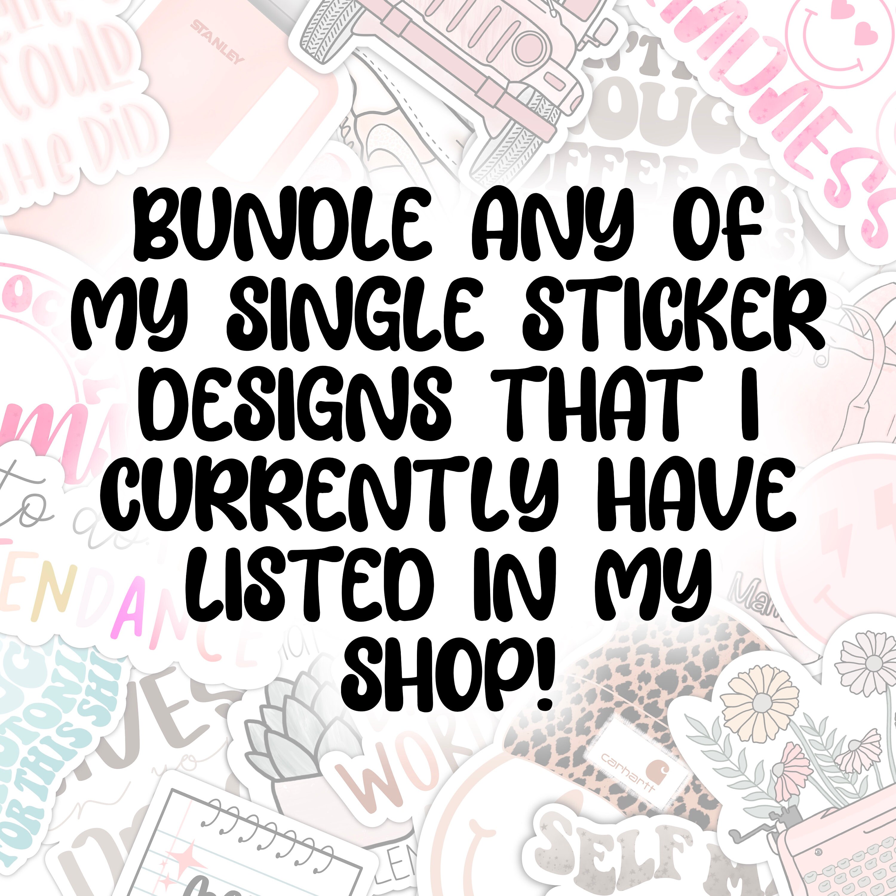 Custom Sticker Pack: Choose Any 3 Vinyl Stickers - Etsy