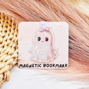 Cute Ghost Magnetic Bookmarks Halloween Gift Handmade Book Accessories Page Marker