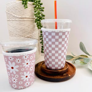 Ice Coffee Drink Sleeve | Beverage Cup Sleeve | Drink Sleeve | Gift For Her