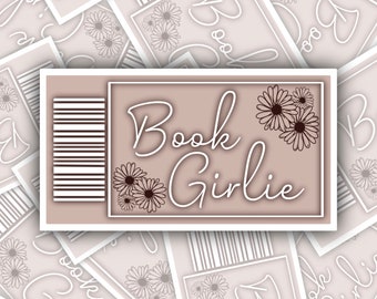 Book Girlie Sticker | Glossy Vinyl Laptop Decal