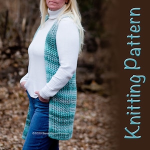 Lacy Lightweight Knit Puzzle Summer Vest Pattern zdjęcie 1