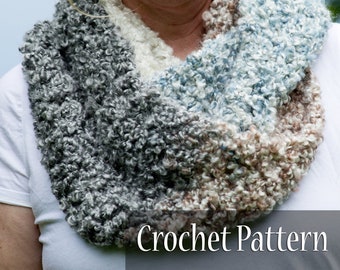 Homespun Infinity Scarf Easy Crochet Pattern