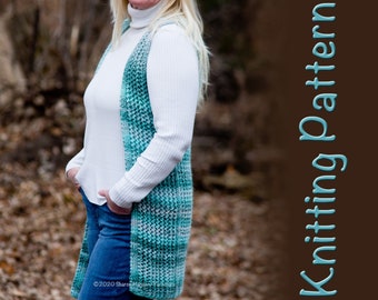 Lacy Lightweight Knit Puzzle Summer Vest Pattern