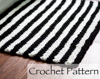 Granite Stitch Placemat Crochet Pattern  PDF Instant Download  Checkered stripes