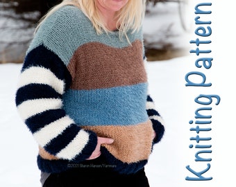 Long Weekend Easy and Quick Knit Hygge Sweater Pattern