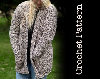 Comfy Casual Crocheted Cotton Cardigan Pattern
