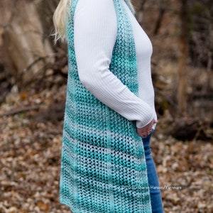 Lacy Lightweight Knit Puzzle Summer Vest Pattern image 8