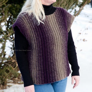 Simple Ribbed Vest Beginner Friendly Crochet Pattern image 6