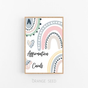 Cartões de afirmação, afirmações positivas, cartões de afirmação para crianças, citações inspiradoras, citações fortalecedoras, mentalidade de crescimento, atenção plena, mantra infantil