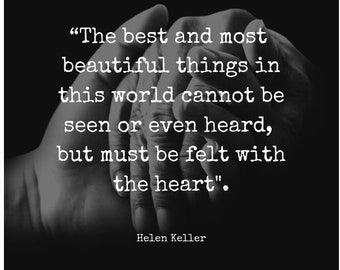 Helen Keller Quote | Etsy