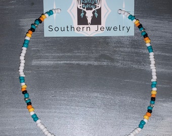 Clasp Western Pattern Beaded Choker 6