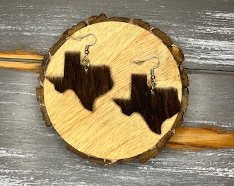 Texas Cowhide Earrings