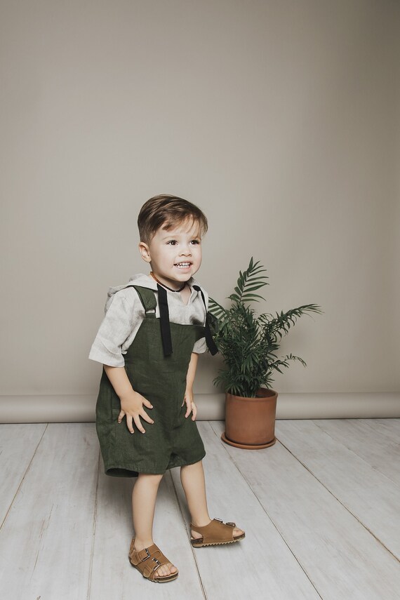 linen dungarees baby