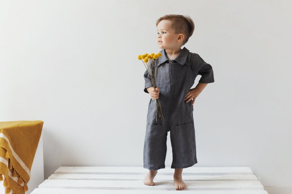 linen dungarees baby