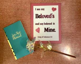 Be Mine Valentine Amada Canción de Salomón Valentine - Tarjeta imprimible de 5"x7"