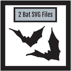 Bat SVG Files 2 Variations Perfect for Halloween - Use with Cricut or Similar Device